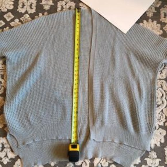 Baby Blue, Oversized, Open Front, Soft, Cocoon Sweater, Size: Small - Picture 6 of 9